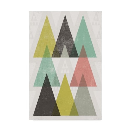 Michael Mullan 'Mod Triangles Iv' Canvas Art,12x19